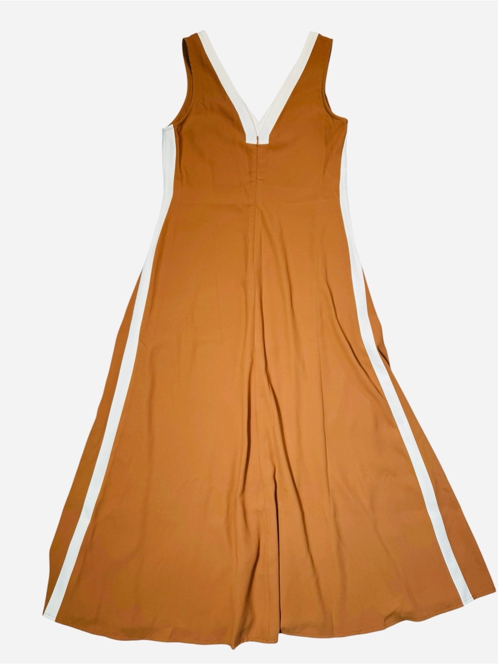 NWT New Luxely For Maggy London Gioia Dress In Copper/White Smoke Size 12 - Picture 3 of 8